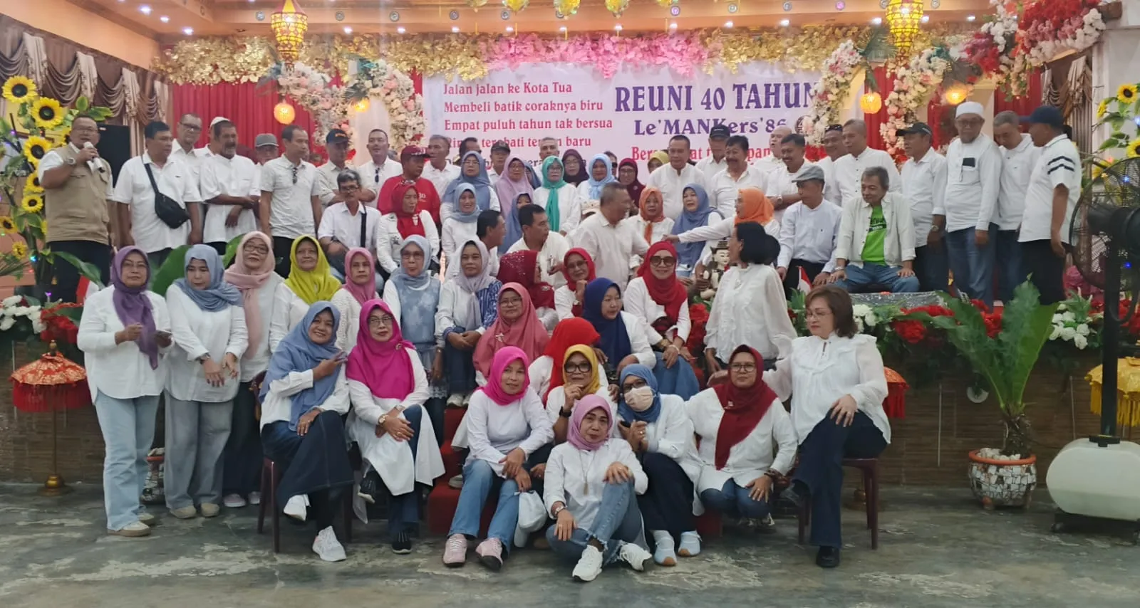 Reuni 40 Tahun Le’MANKers’86 Bersahabat Tanpa Pamrih Berlangsung Meriah
