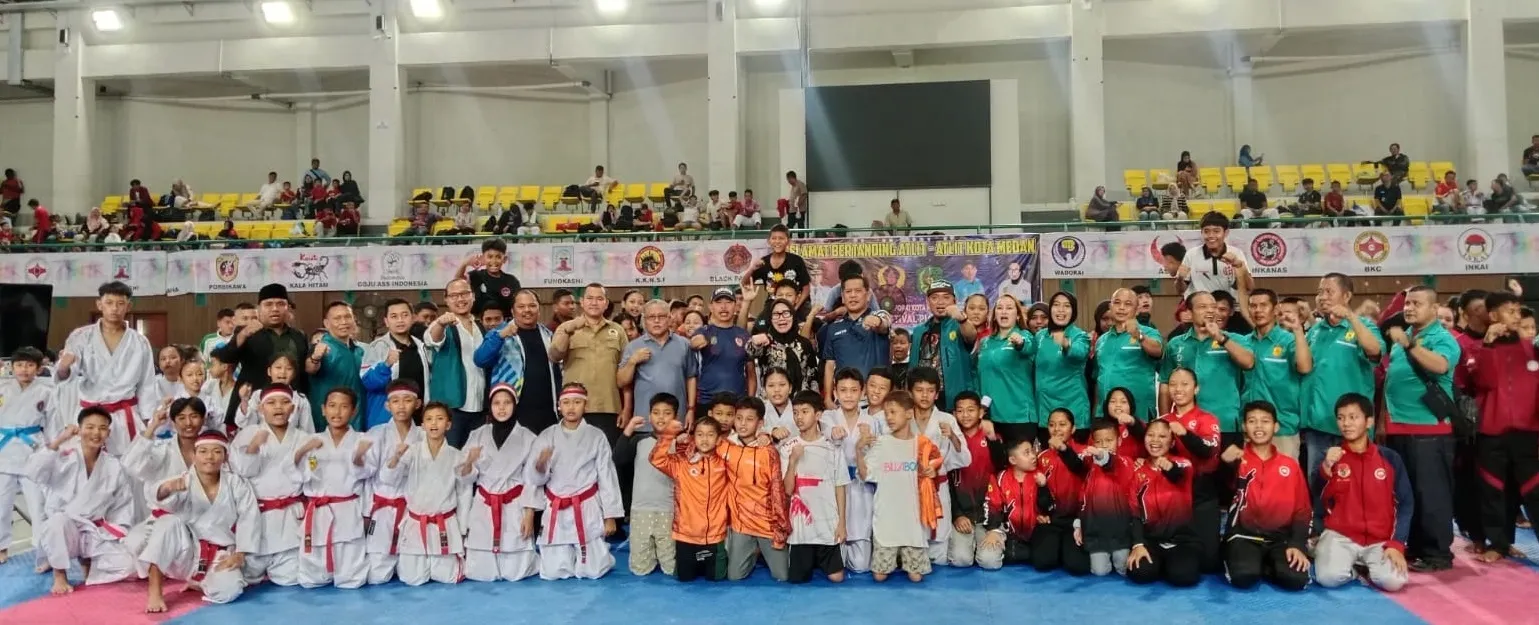 Ratusan Karateka Ikut Kejuaraan Forki Medan Piala Wali Kota