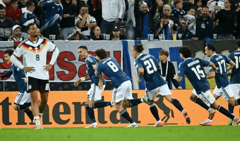 Suka Cita Timnas Yunani Kalahkan Jerman