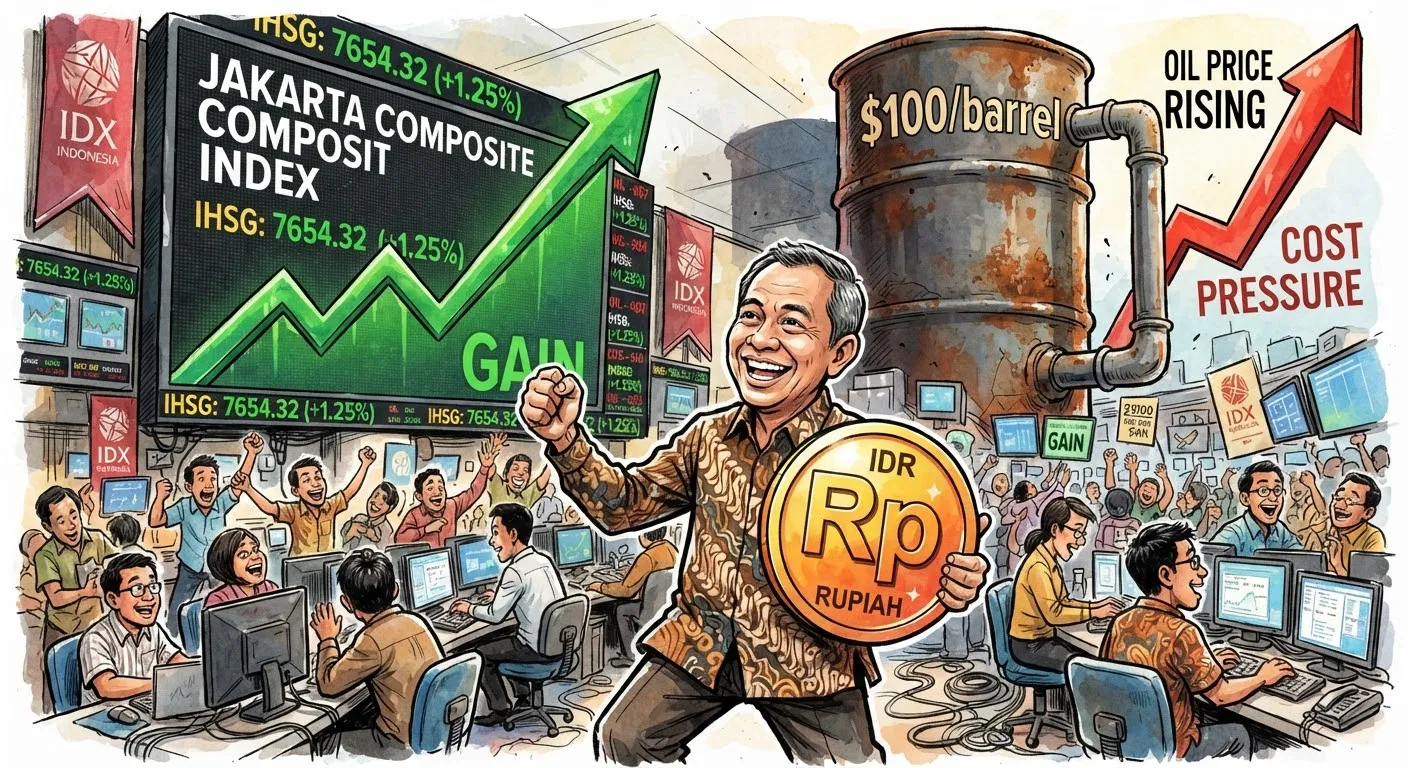 Harga Minyak Nyaris US$100, Rupiah dan IHSG Masih Menguat