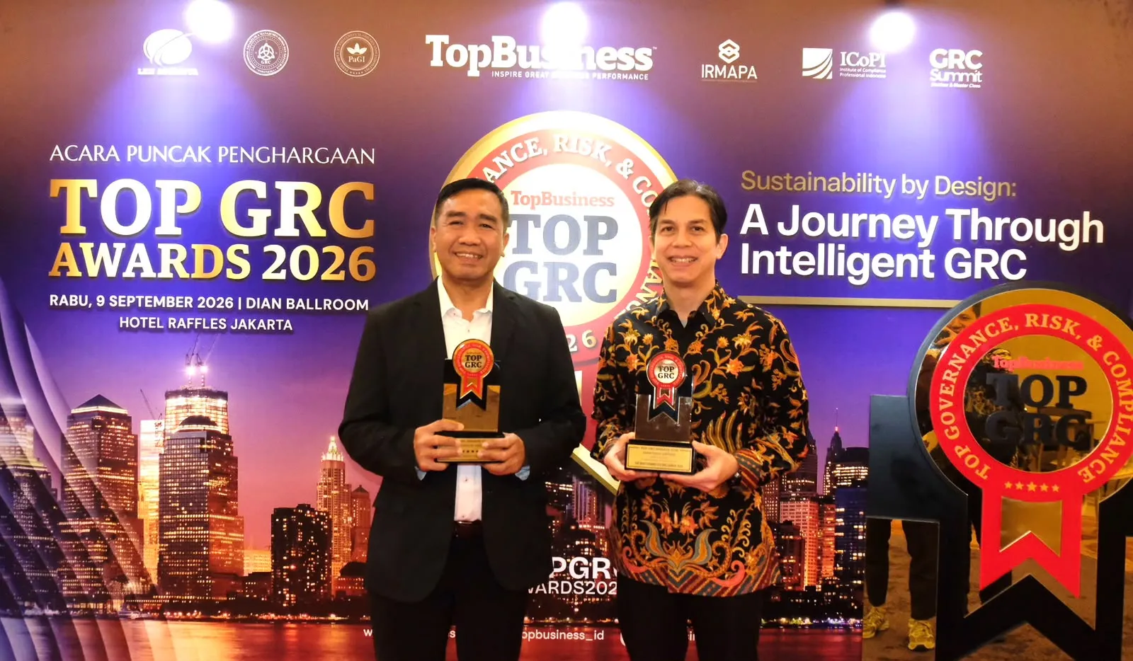 Bank Muamalat Sukses Raih Dua Penghargaan di Ajang TOP GRC Awards 2026