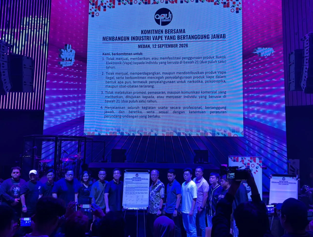 Demi Keberlanjutan Industri, DPW APVI Sumbagut Deklarasikan Komitmen Membangun Industri Vape Berintegritas