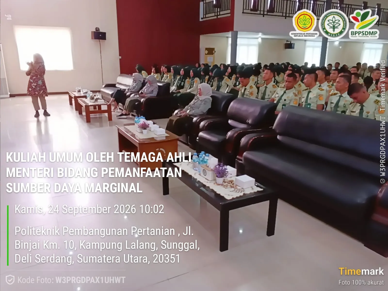 Polbangtan Kementan Gelar Kuliah Umum: Informasi Spasial Kunci Optimalisasi Pertanian Daerah