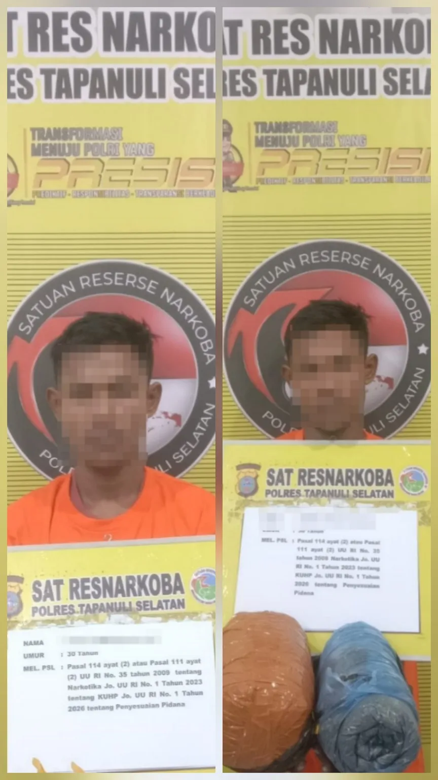 Lagi, Ganja 2 Bal Ditemukan di Batang Angkola