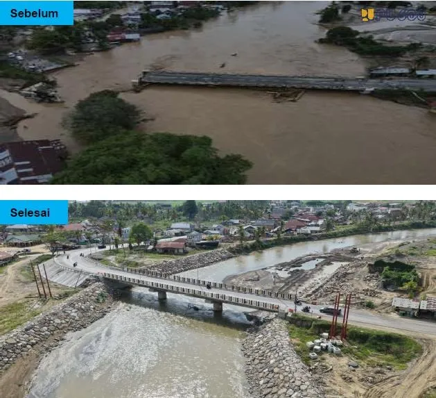 Rekonstruksi Pascabencana Berlanjut, Pemerintah Pulihkan 3 Jembatan di Lintas Timur Aceh