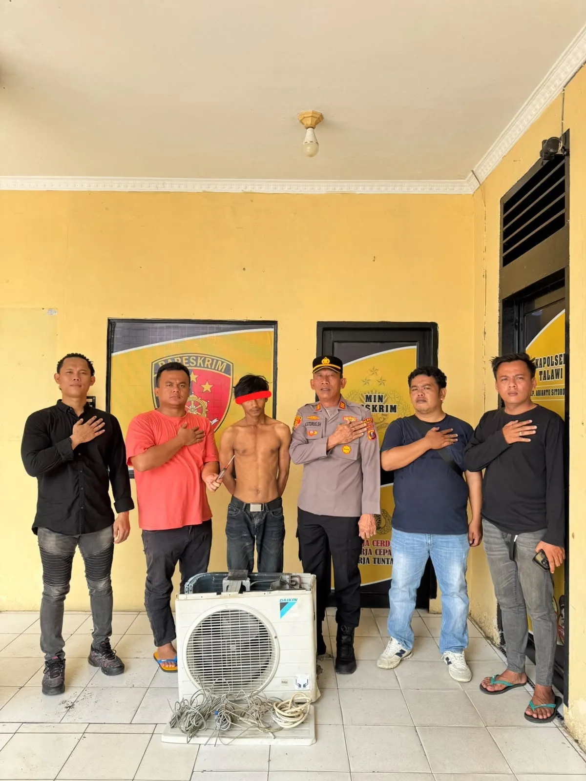Pencuri Outdoor AC Telkomsel Diringkus