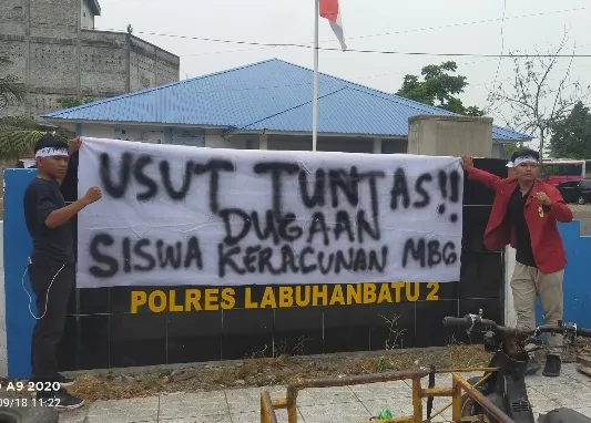 Gelar Aksi Demo, IMM Labura Tuntut Tanggung Jawab SPPG Polres Labuhanbatu 2 Aek Kanopan