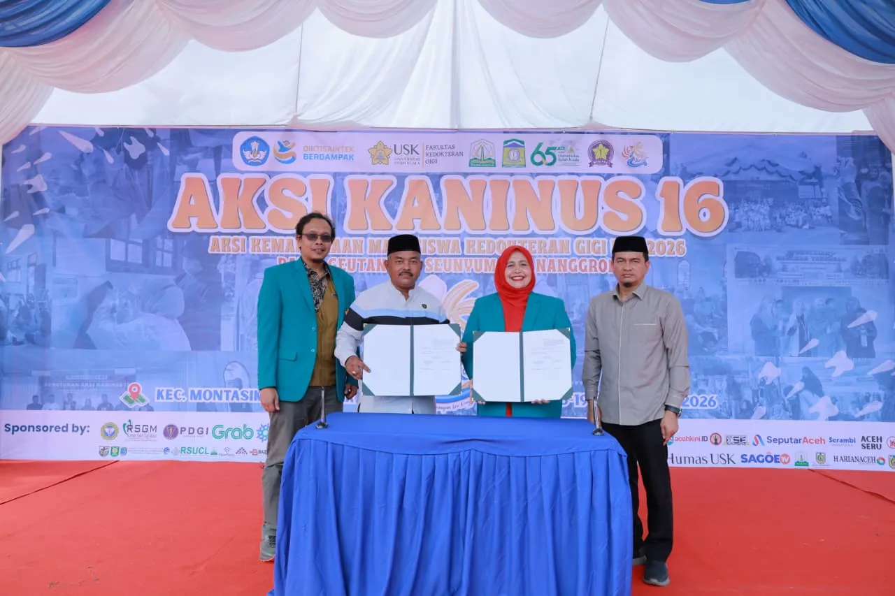 Hadiri Pembukaan Aksi Kaninus 16, Pemkab Aceh Besar Perkuat Kolaborasi Pelayanan Kesehatan Bersama FKG USK