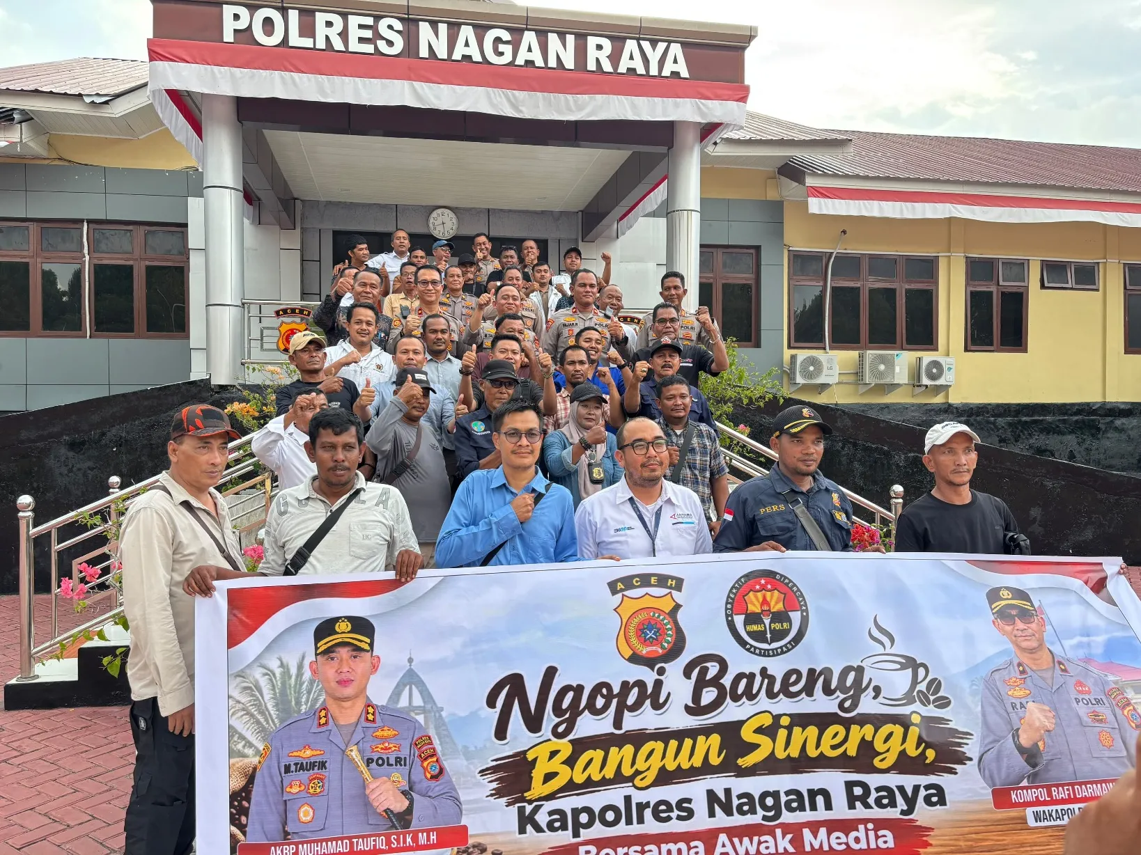 Ngopi Bareng Kapolres, Ajak Media Perkuat Kemitraan dengan Polisi