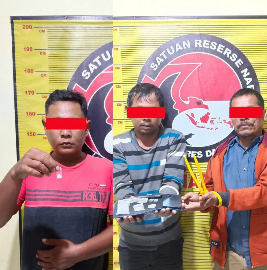 Edarkan Sabu di Lae Parira, Tiga Pemuda Diringkus