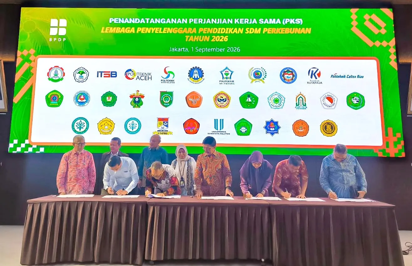 Poliven dan BPDP Teken Kerja Sama Beasiswa SDM Sawit 2026, Dapat Kuota 90 Mahasiswa