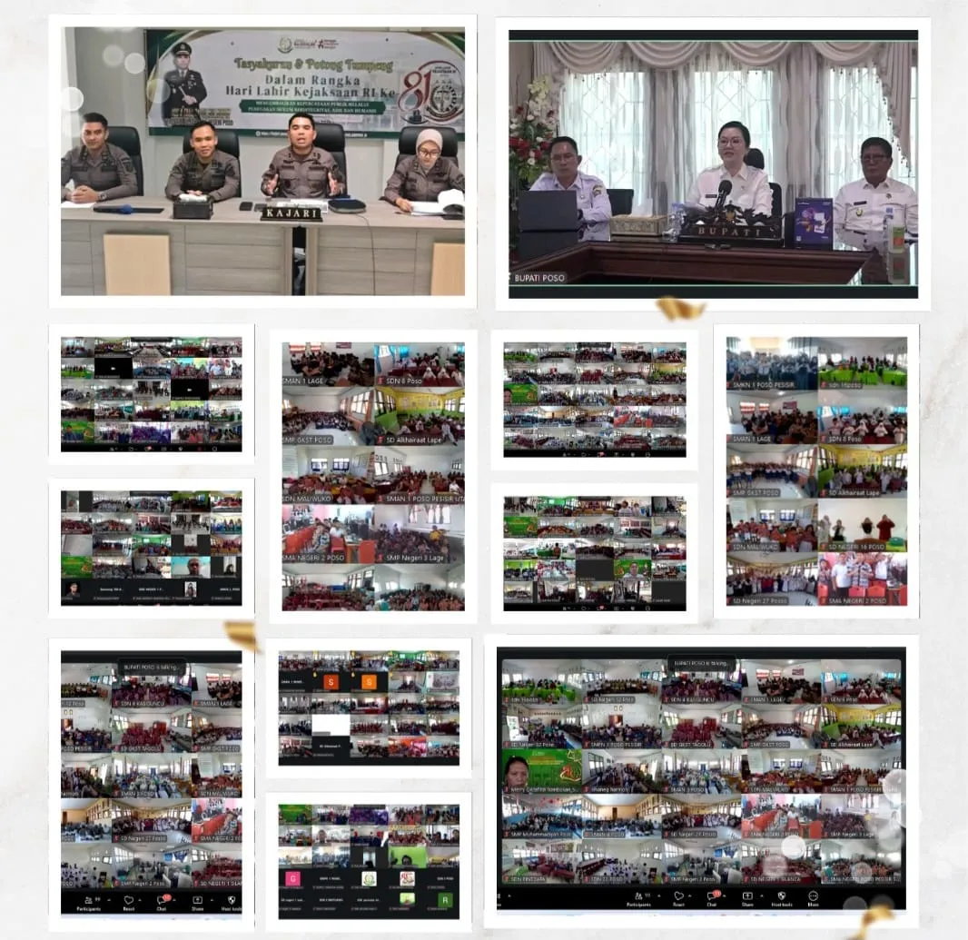 Rekor Kejari Poso: Satukan 81 Sekolah Virtual Libatkan Ribuan Gen-Z Sambut HUT ke-81 Kejaksaan