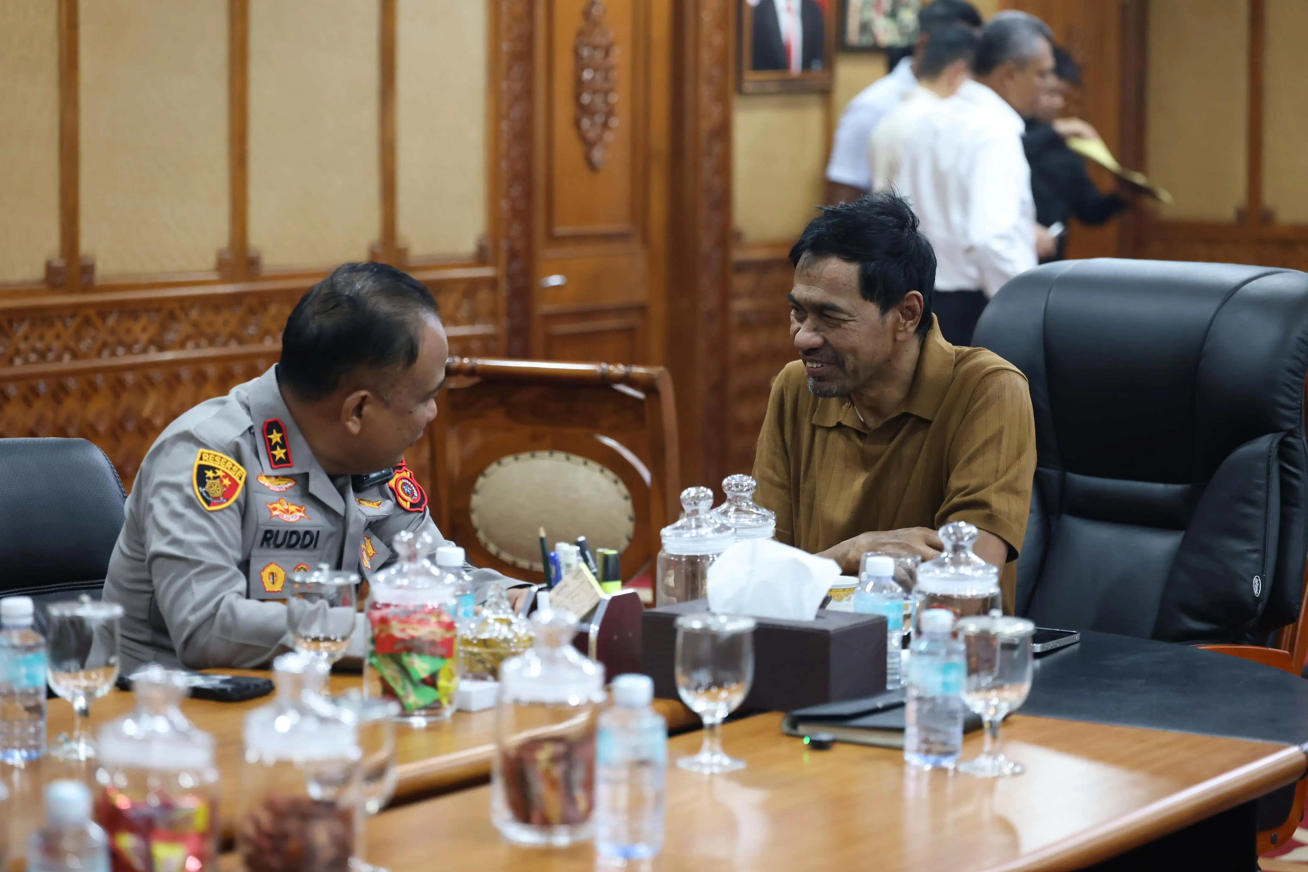 Gubernur Mualem Bersama Kapolda dan Ketua DPRA Bahas Mitigasi Bencana