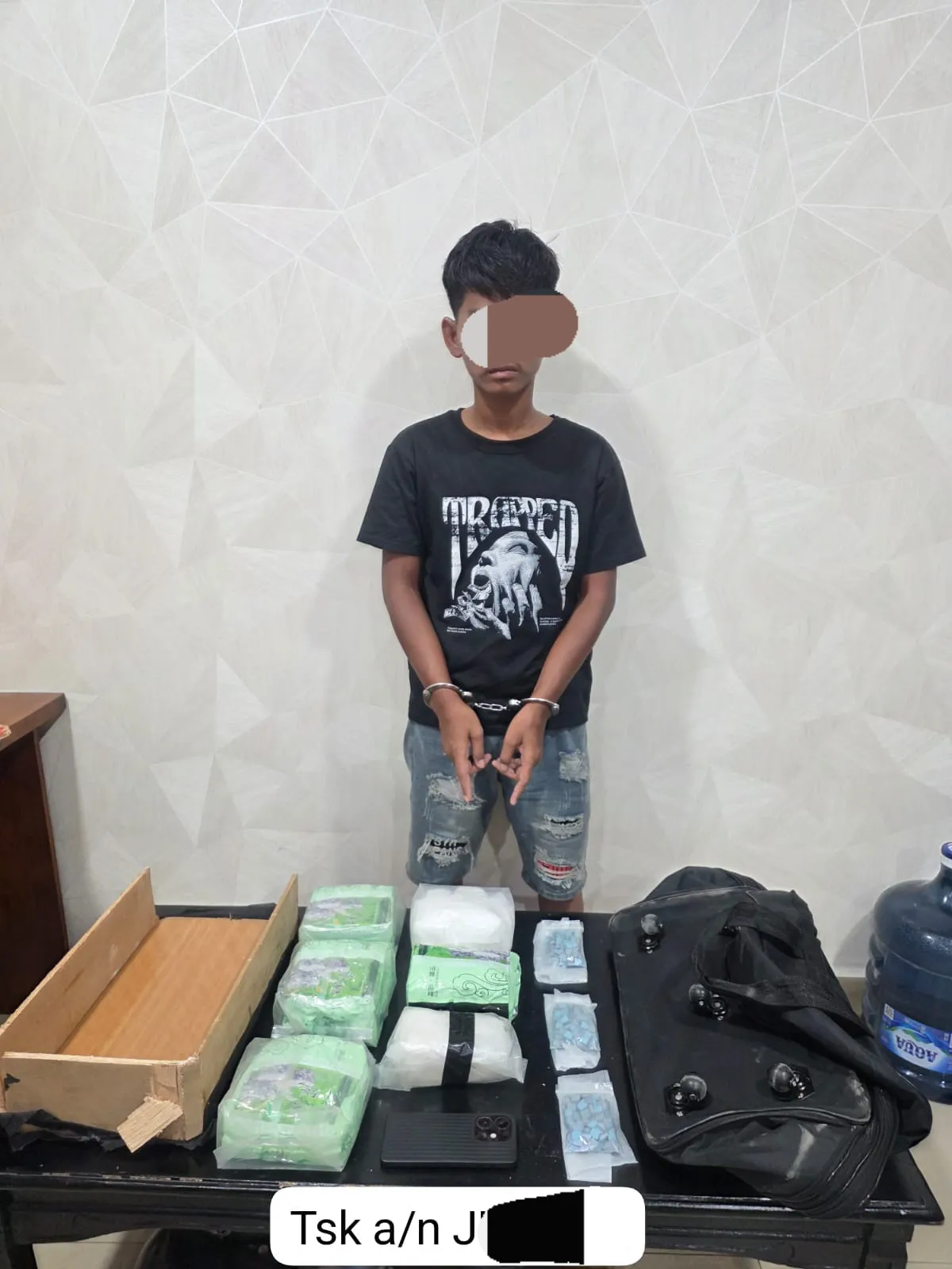 Satres Narkoba Polres Asahan Gagalkan Pengiriman 5 Kg Sabu dan 285 Butir Ekstasi ke Madura