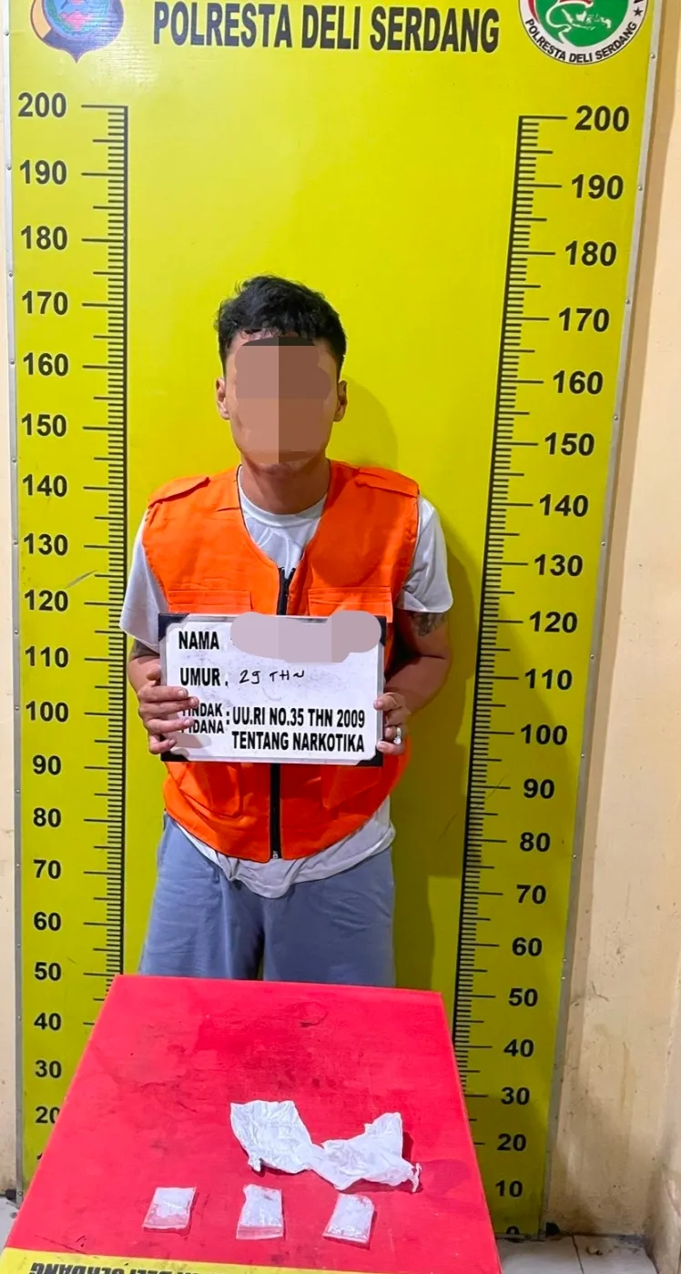 Kantongi Sabu 12,97 Gram, Pria 29 Tahun Ditangkap Satresnarkoba Polresta Deliserdang