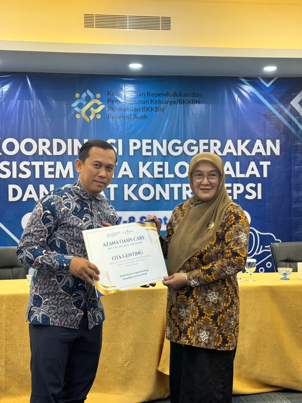 Azana Oasis Hotel Aceh Dukung Program Genting BKKBN melalui Azana Oasis Care