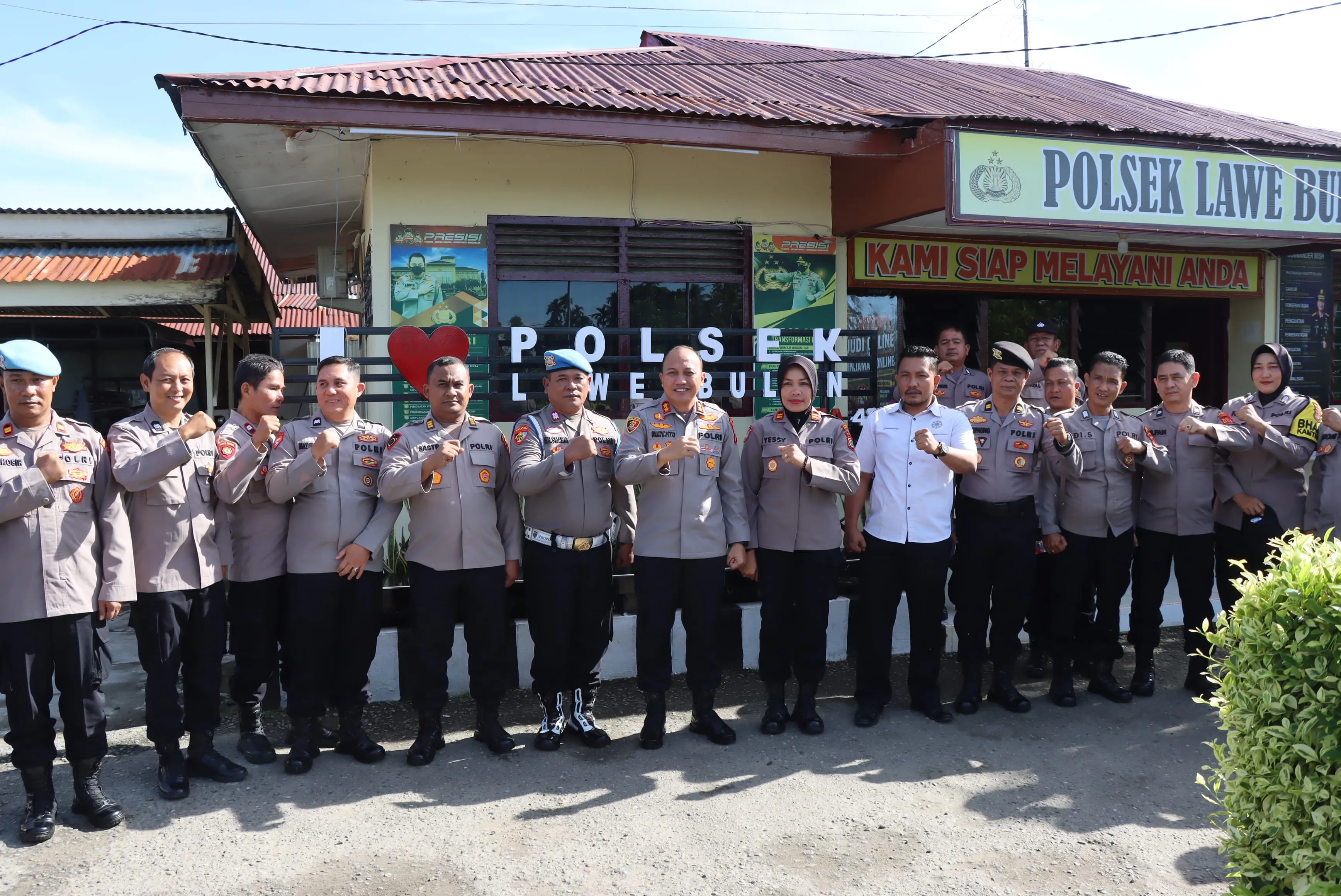 Kapolres Agara Pantau Kesiapan Personel Melayani Masyarakat di Polsek Lawe Bulan