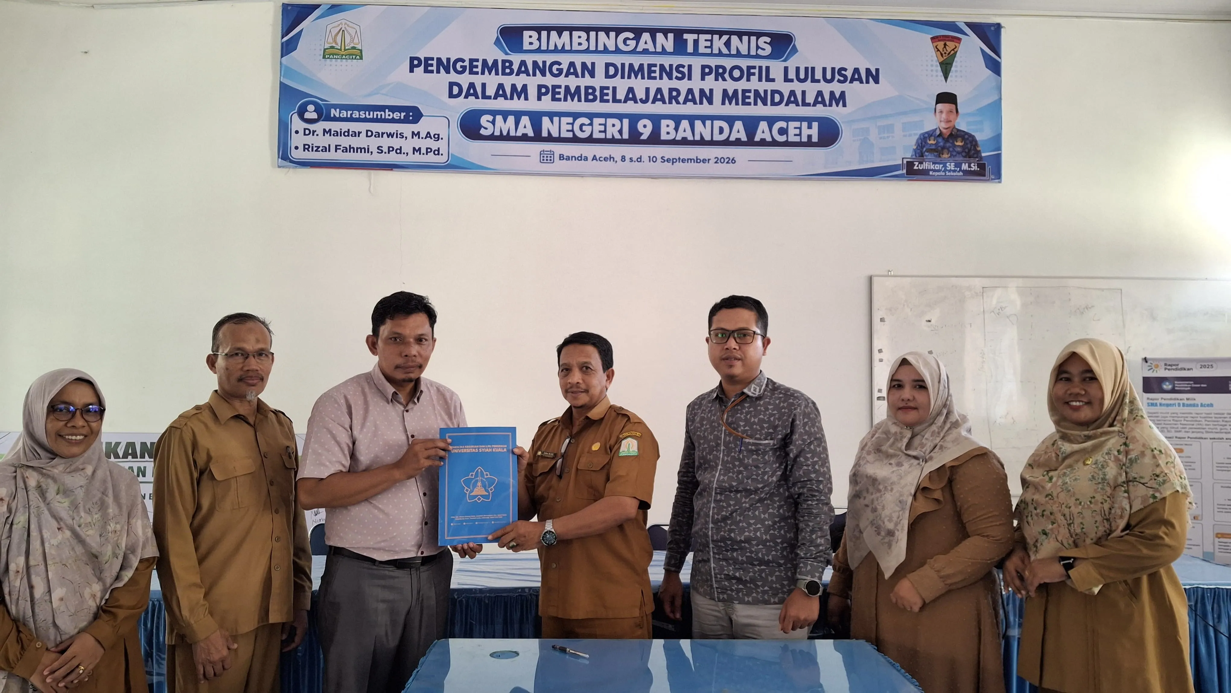 Tingkatkan Kompetensi Guru, SMAN 9 Banda Aceh Gelar Bimtek serta Jalin Kerja Sama dengan USK dan UIN Ar-Raniry