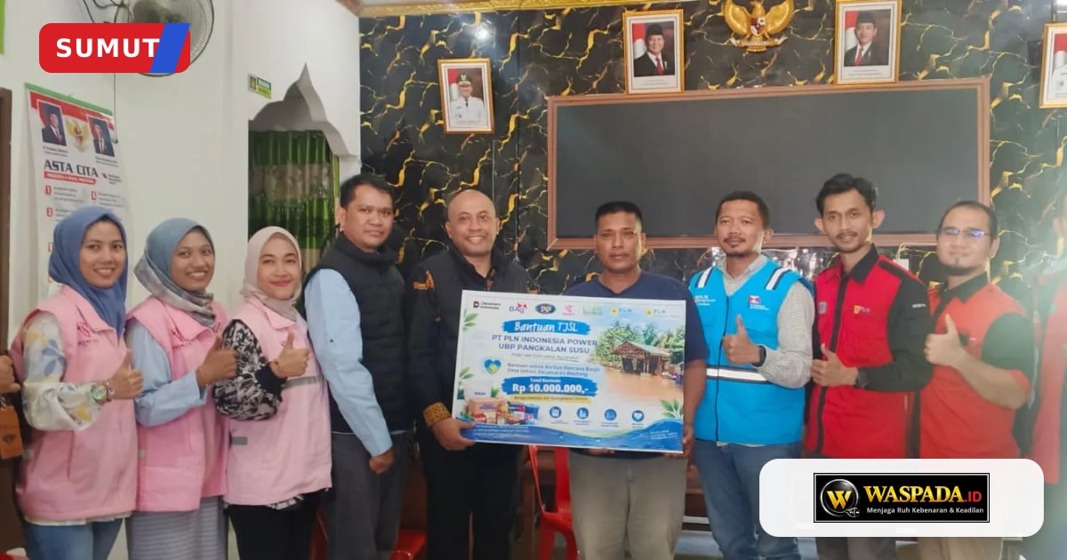 PLN Indonesia Power UBP Salurkan Bantuan Buat Warga Terdampak Banjir di Desa Sekoci