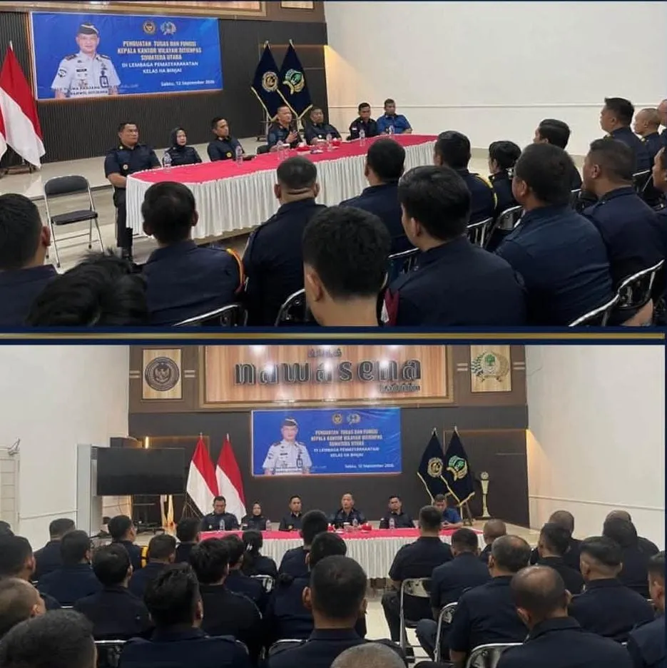 Lapas Kelas IIA Binjai Terima Kunjungan Kerja dari Kakanwil Ditjenpas Sumut
