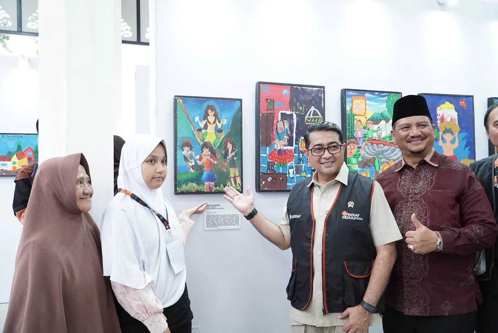 Creative Recovery for Children: 10 Karya Anak Aceh Tamiang Dibawa ke Jakarta Melalui Ekraf Peduli