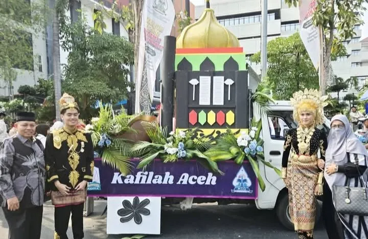 Dari Serambi Makkah ke Kota Atlas: 81 Kafilah Aceh Warnai Pawai Ta’aruf MTQ Nasional XXXI
