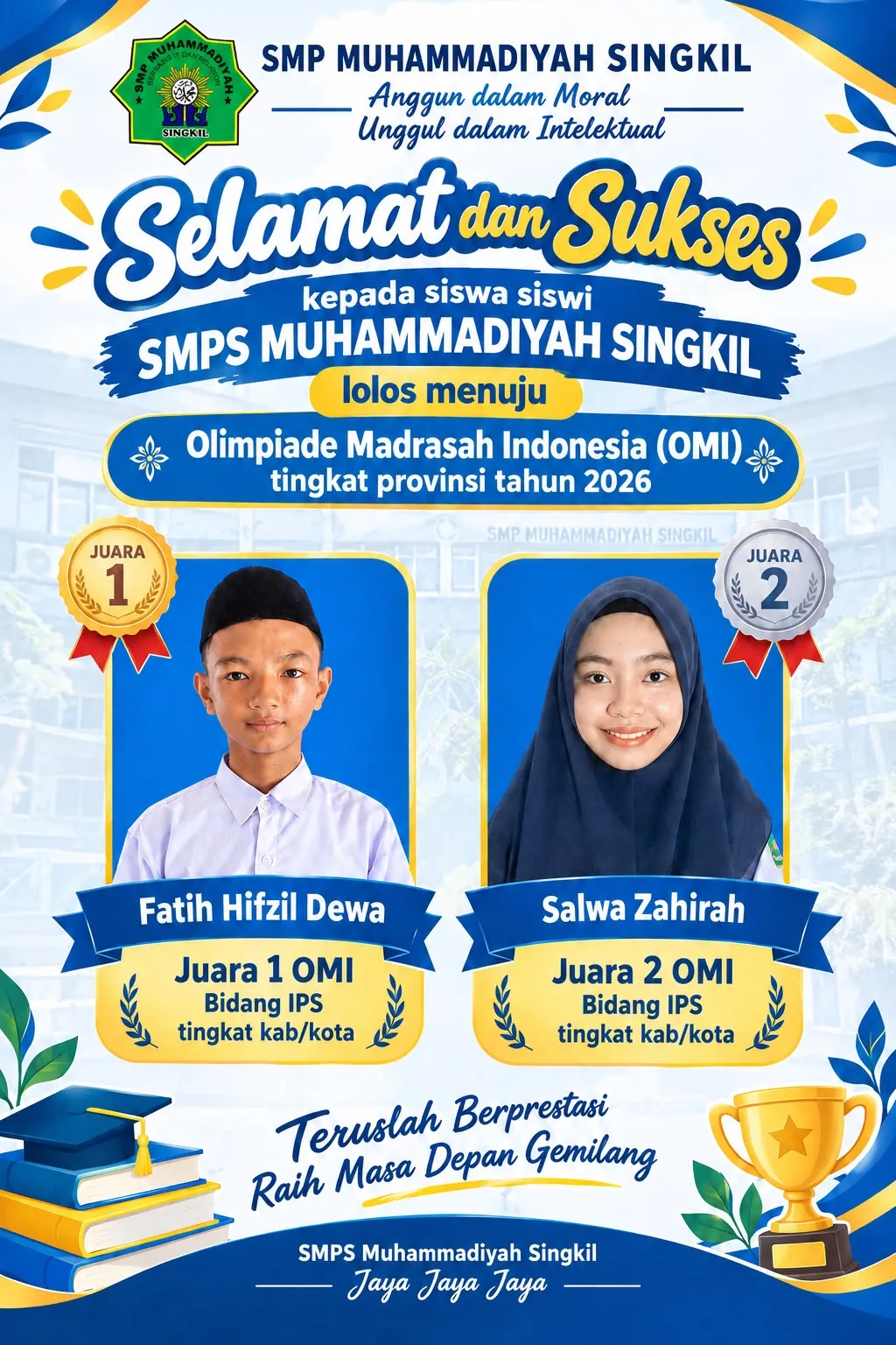 Putra Ketua PWI Aceh Singkil Lolos Olimpiade Madrasah Tingkat Provinsi Aceh