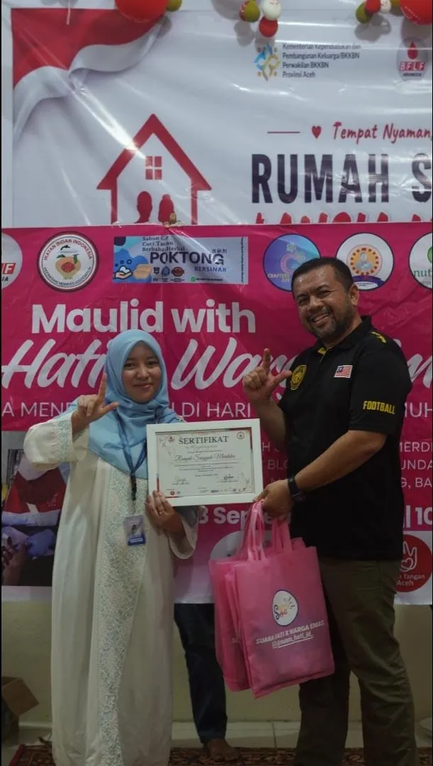 Sambut Maulid Nabi, Komunitas Suara Hati Berbagi Kebahagiaan Bersama Warga Emas di Banda Aceh