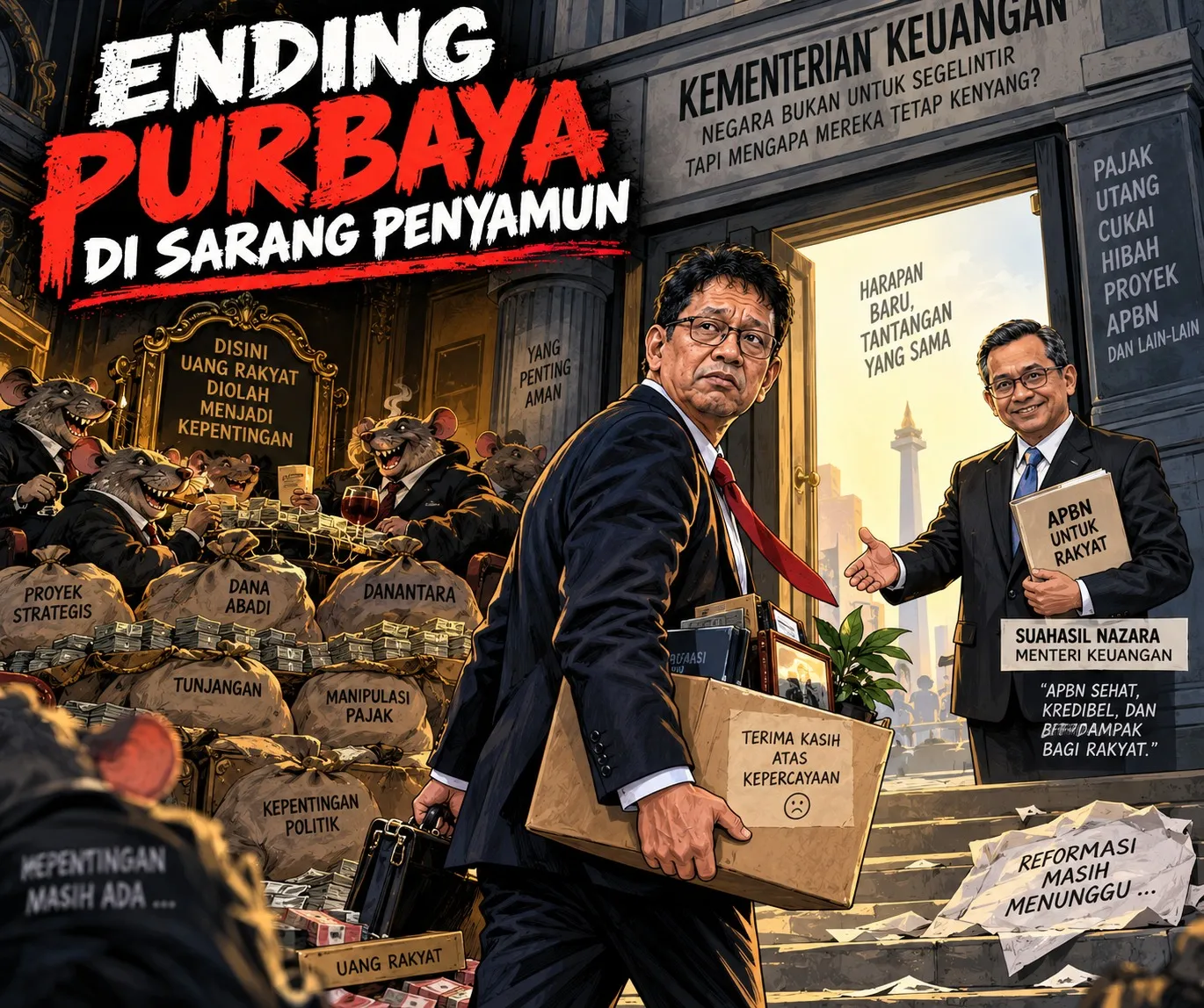Ending Purbaya di Sarang Penyamun