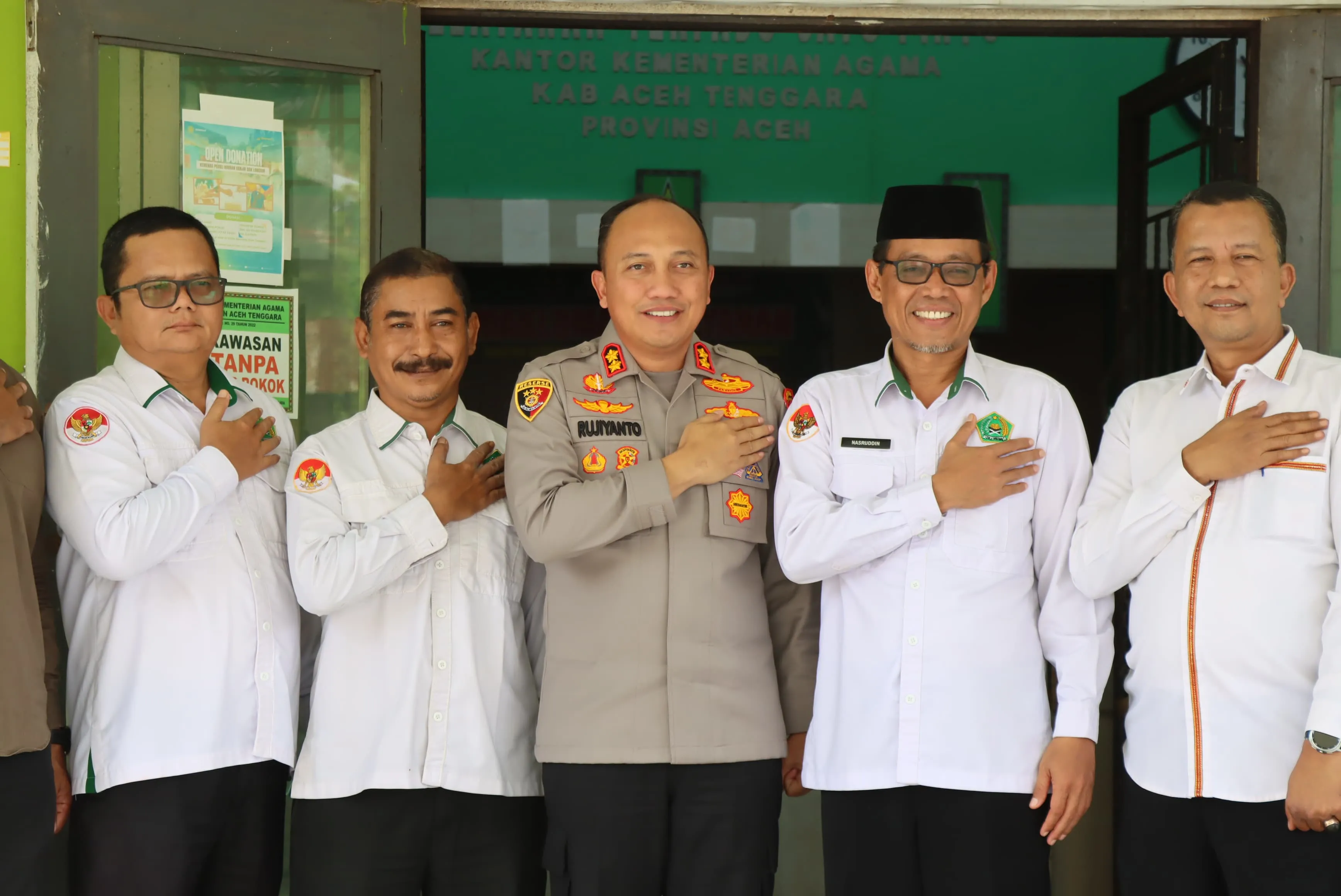 Perkuat Kolaborasi, Kapolres Agara Jalin Hubungan Silaturahmi ke Kemenag