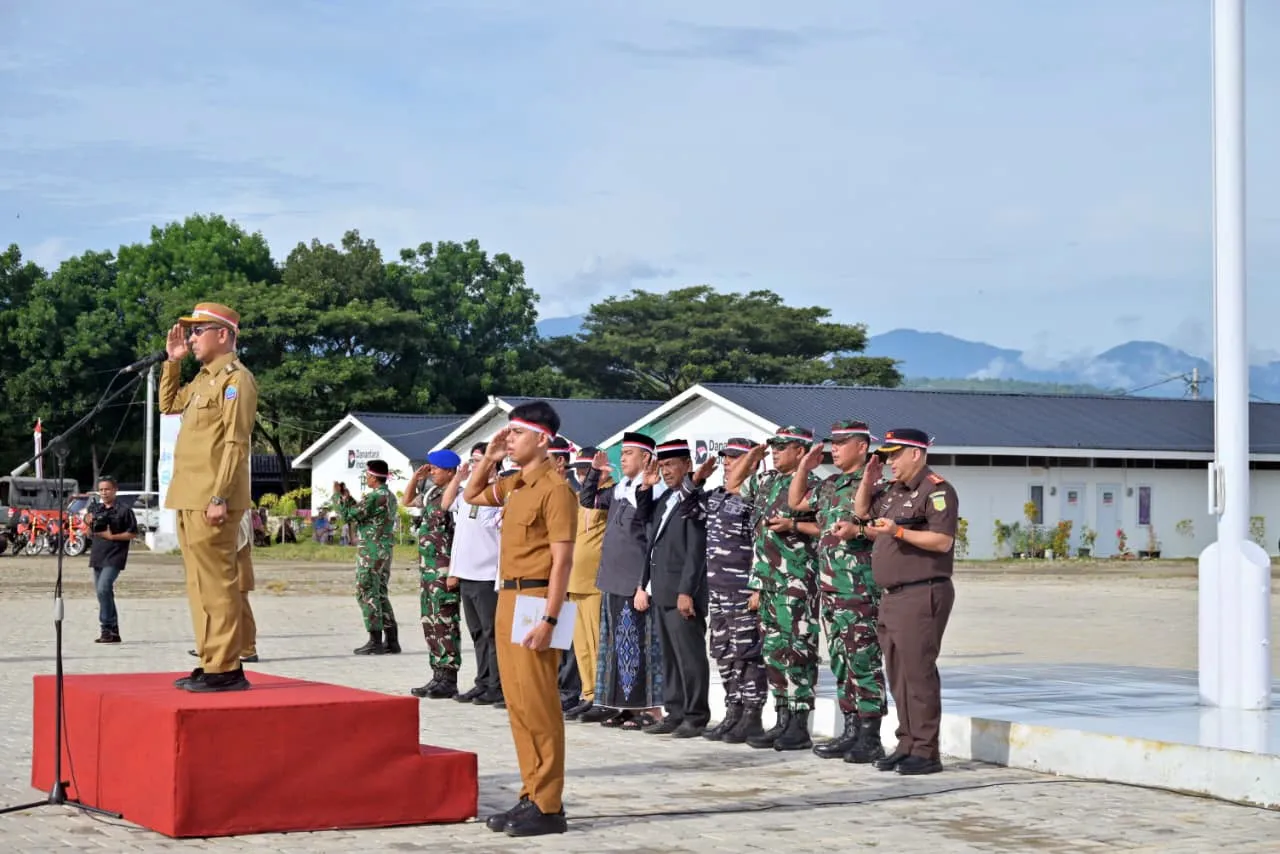 Perkuat Persatuan, TNI dan Forkopimda Gelar Apel Kebangsaan di Pidie Jaya