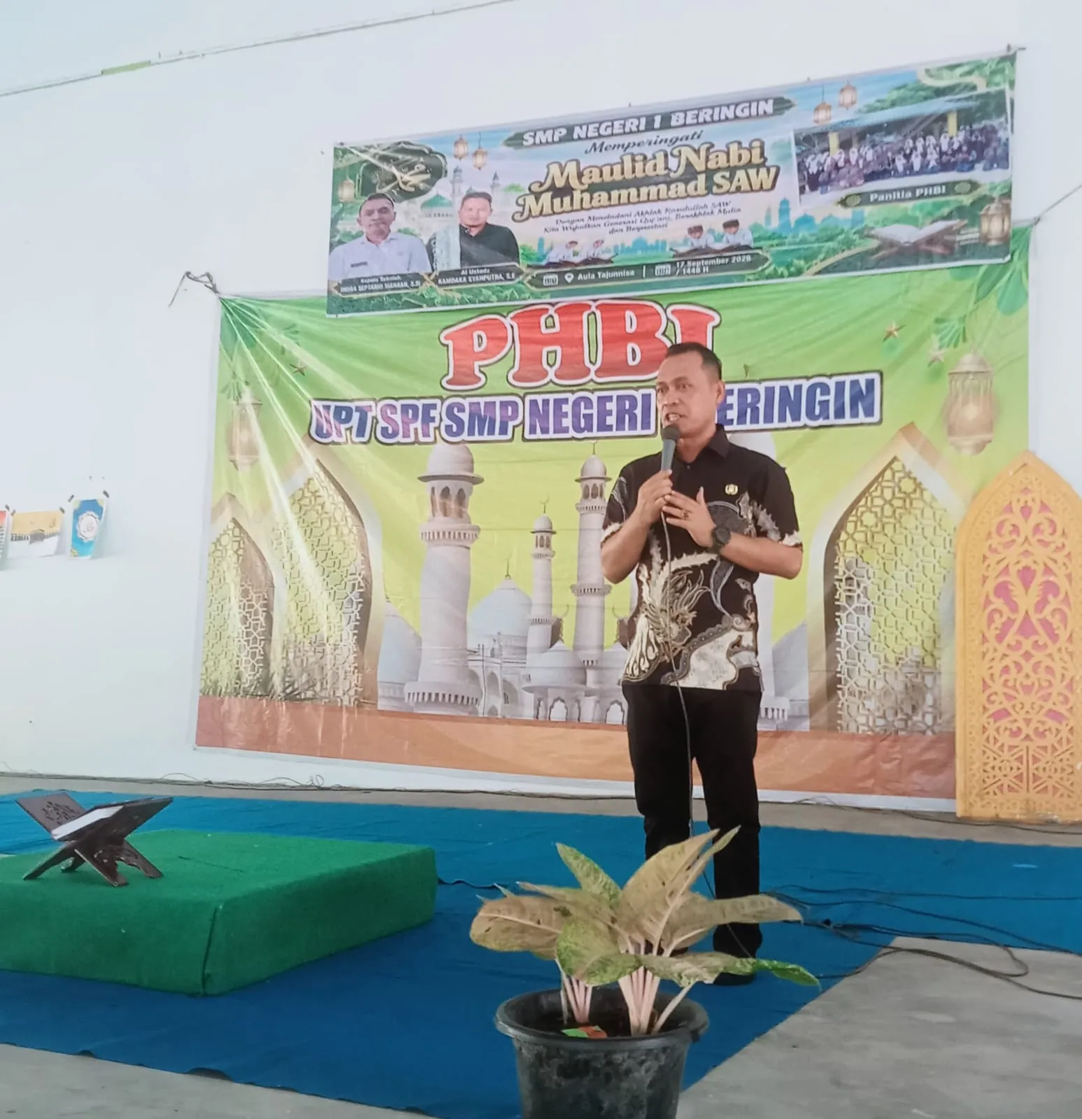 SMP Negeri 1 Beringin Gelar Maulid Nabi Muhammad SAW 1448 H