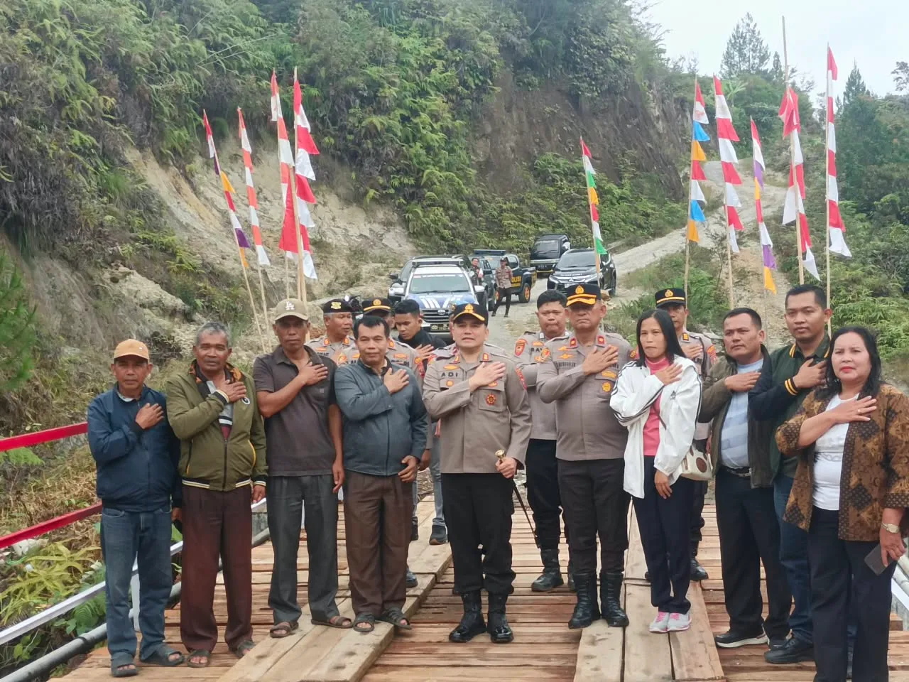Anggota Dewan Jorotman Purba Apresiasi Polres Humbahas Revitalisasi Jembatan Aek Sibuluan
