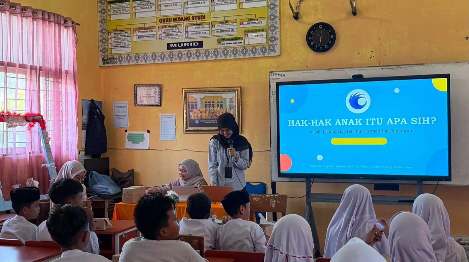 Siswa SDN 8 Pusong Belajar Kenali Hak, Berani Laporkan Bullying