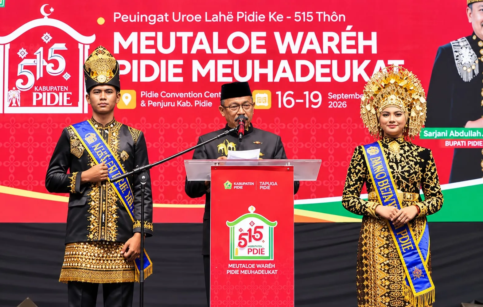 Bupati Pidie Tegaskan Komitmen Lanjutkan Pembangunan Masjid Al-Falah