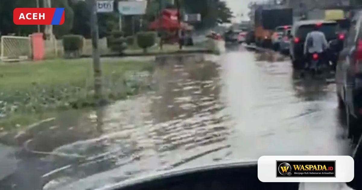 Menahun Dikepung Banjir, Jalur Nasional Depan PNL dan RSUD Cut Meutia Seolah Kehilangan Pemimpin