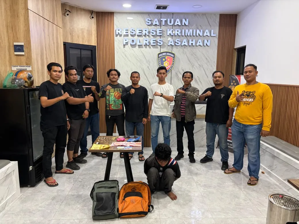 Tak Sampai 24 Jam, Jatanras Polres Asahan Tangkap Pelaku Curat