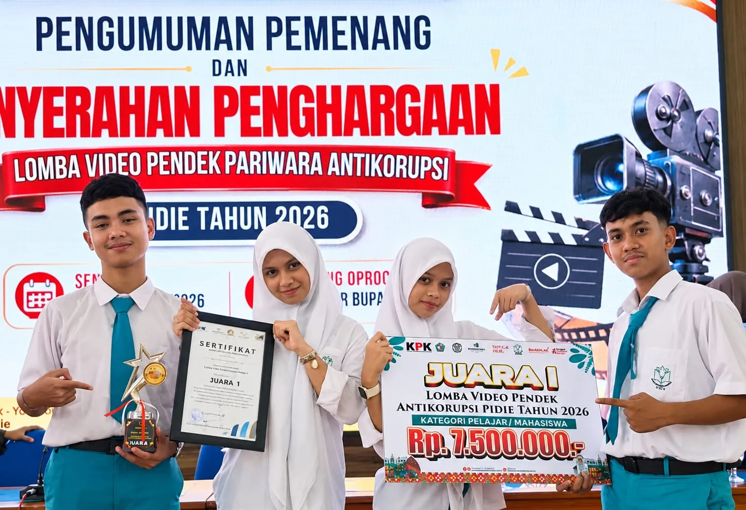 Kreatif Lawan Korupsi, Siswa Sukma Bangsa Raih Juara 1