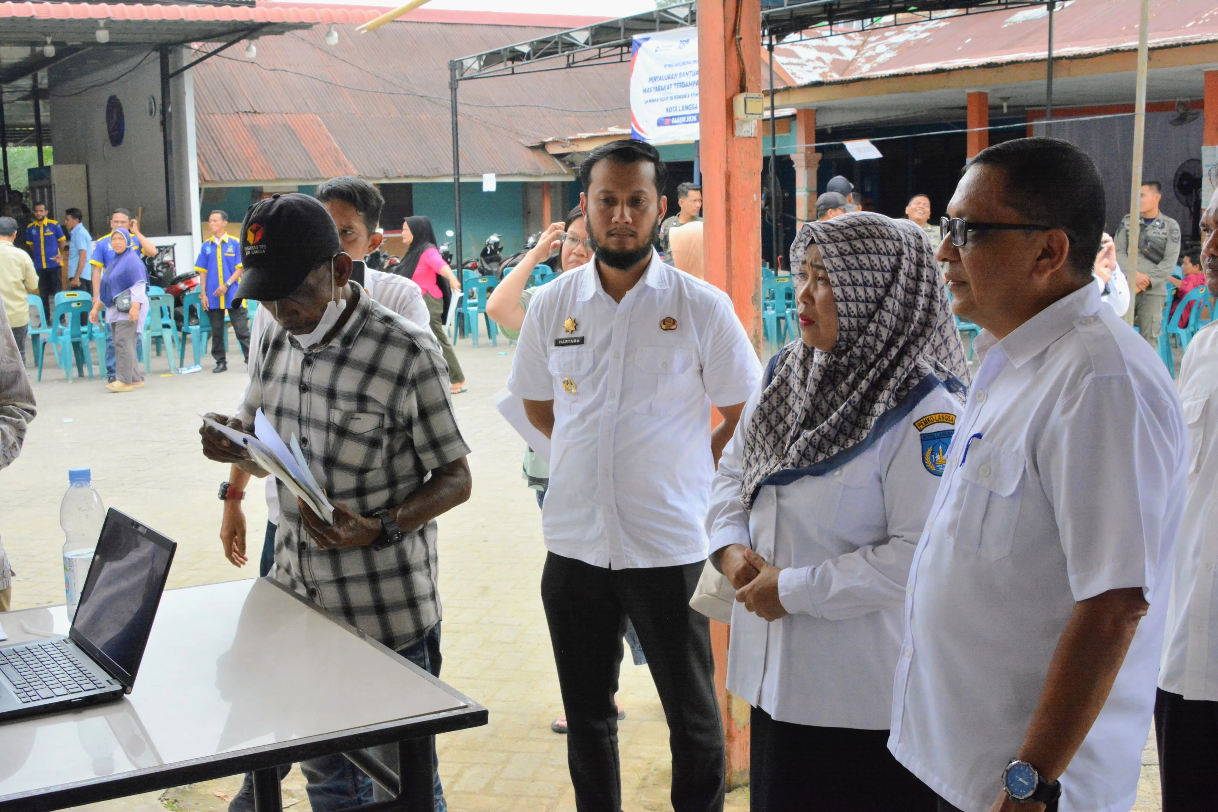 Sekda Tinjau Penyaluran Jadup Tahap II Termin Kedua di Langsa