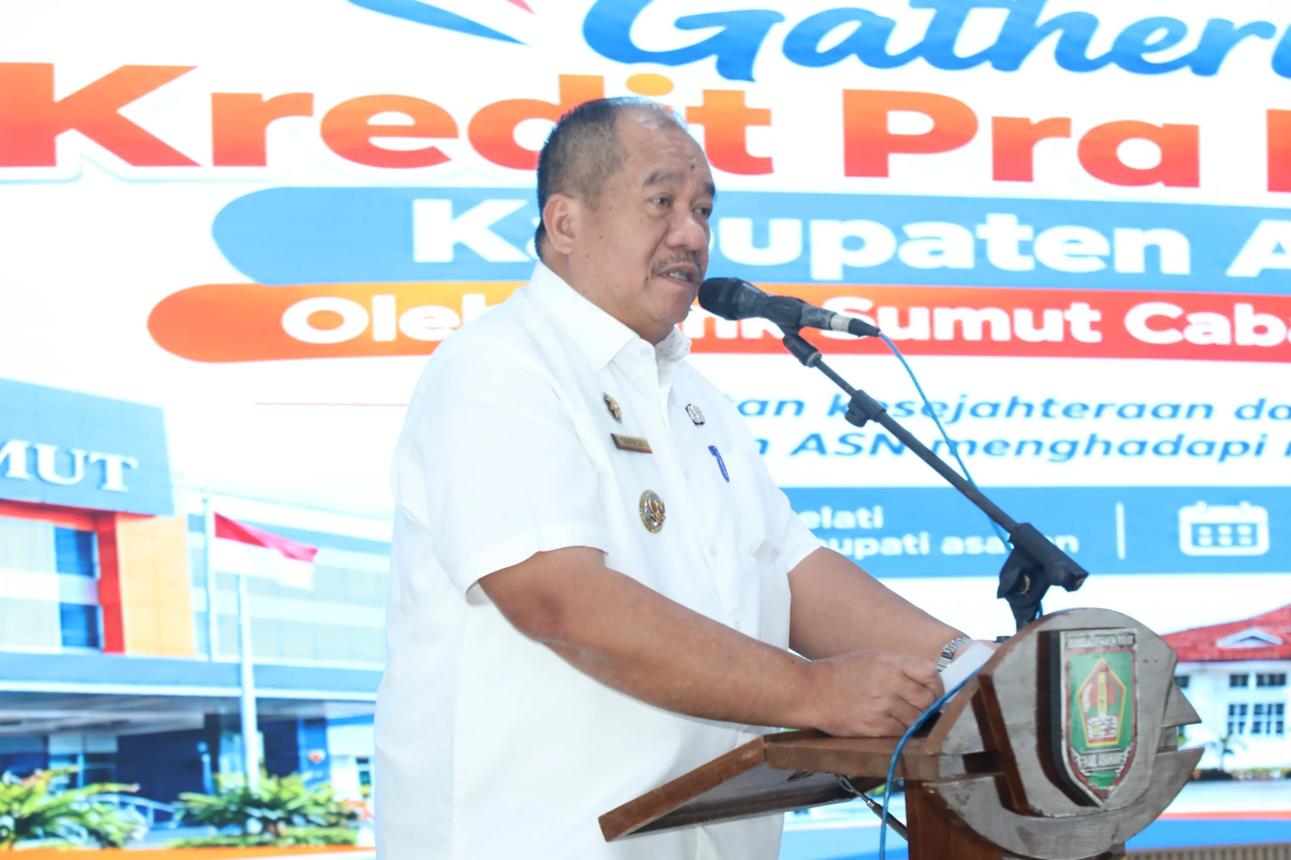 Bupati Asahan Buka Gathering Kredit Pra Pensiun Bank Sumut, Dorong Perencanaan Keuangan dan Kesiapan Mental ASN