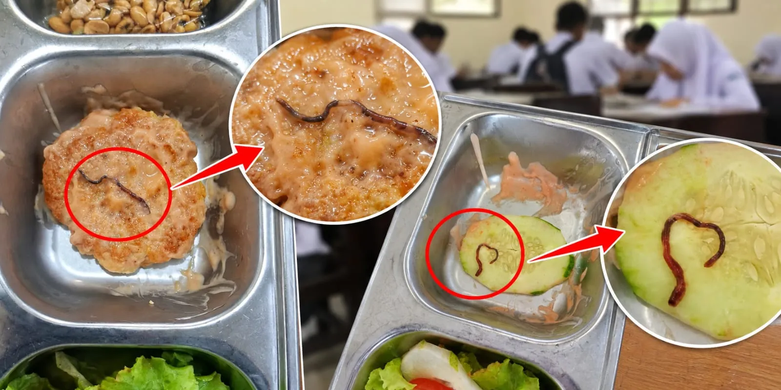 Menu MBG di SMAN 1 Tapaktuan Diduga Mengandung Cacing