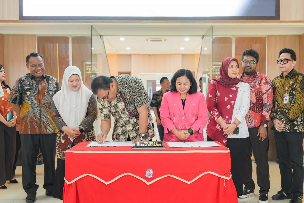 Tandatangani Kesepakatan Bersama, Bupati Deliserdang Dukung Penguatan Demokrasi Bersama KPU