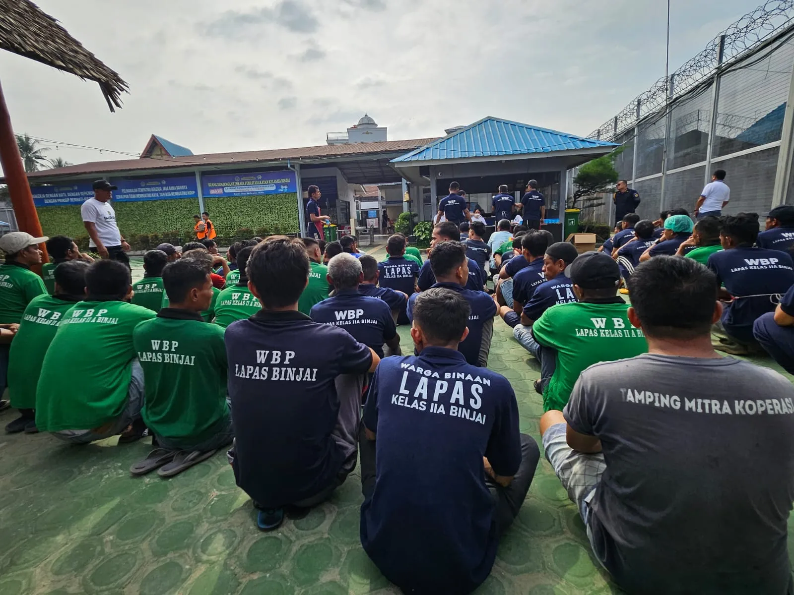 Lapas Kelas IIA Binjai Rutin Tes Urine Warga Binaan