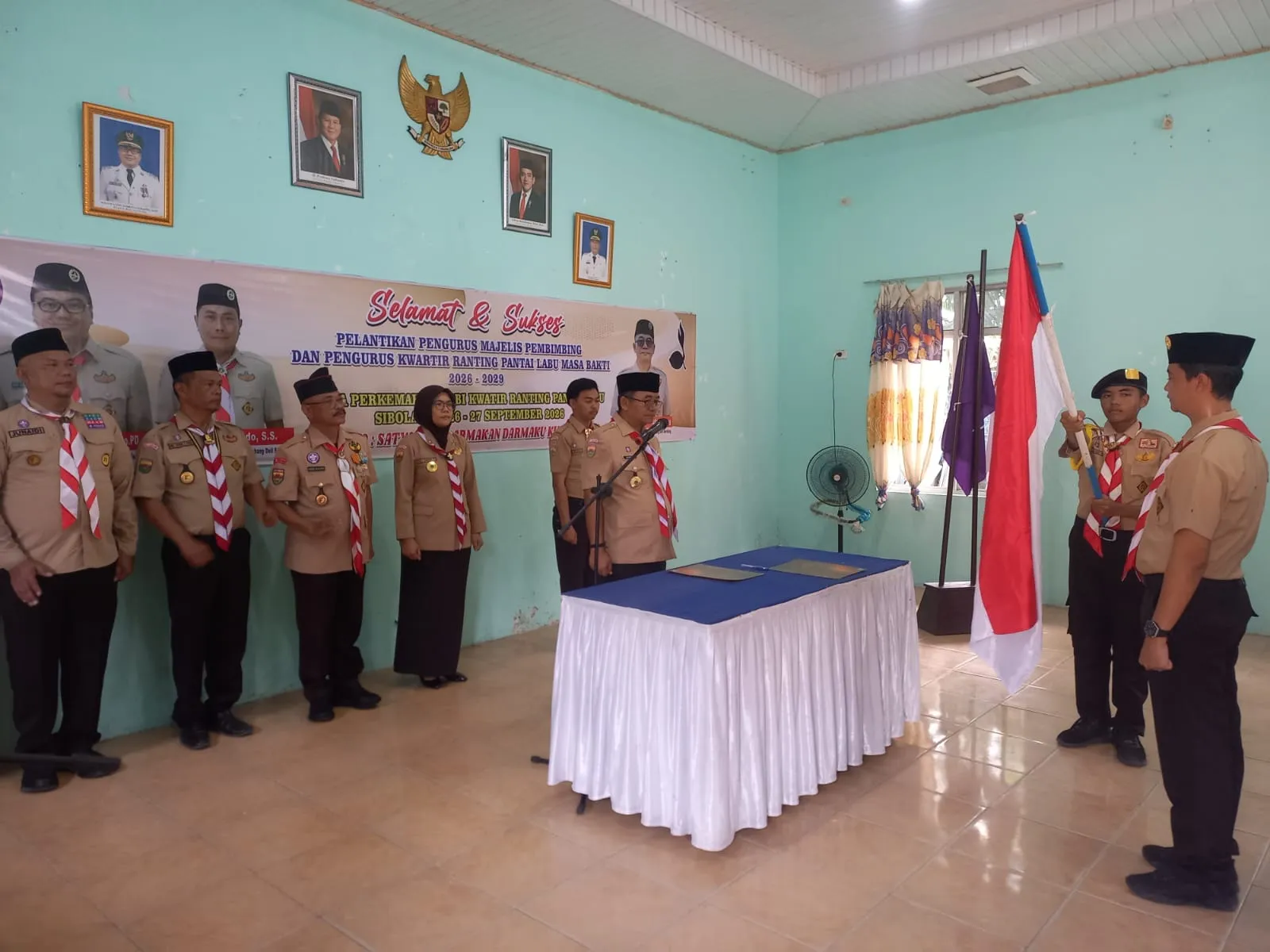 Ka Kwarcab Pramuka Deliserdang Lantik Pengurus Mabiran Pantai Labu Periode 2026-2029