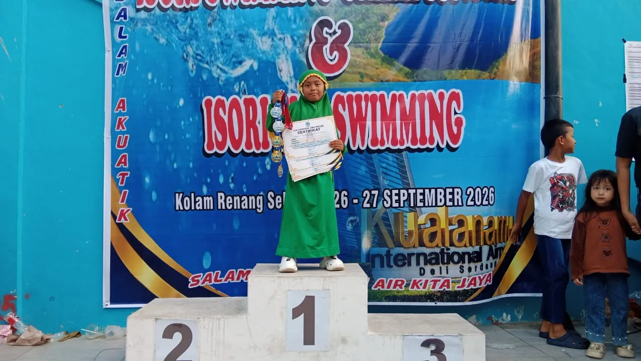 Kejuaraan Isori Fun Swimming, Siswi SD Ash-Sholihah Bawa Pulang 3 Emas dan 2 Perak