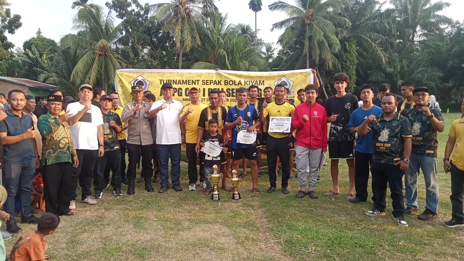 Turnamen Sepak Bola AMPG Cup Deliserdang Berakhir, Putra Denai Raih Juara Pertama