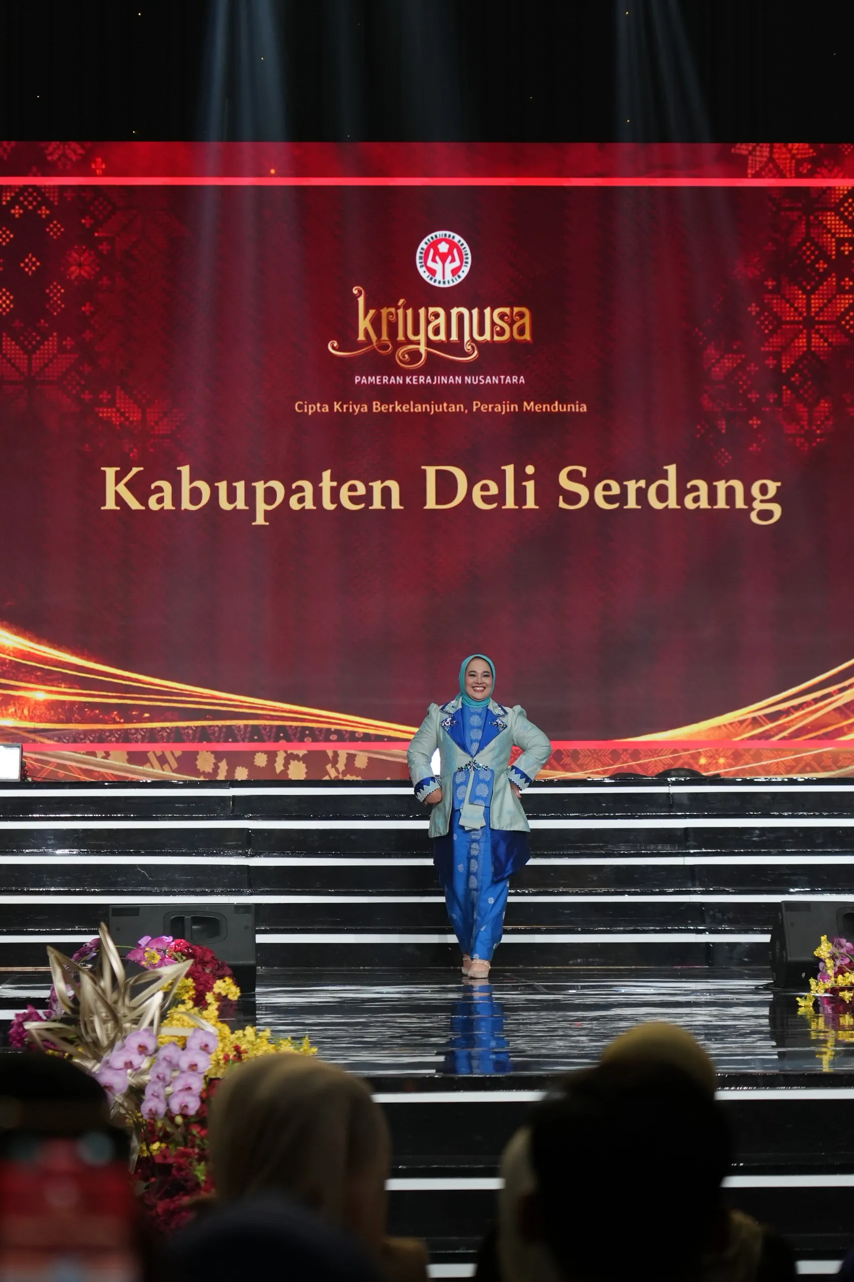 Jelita Asri Ludin Tambunan Lebih Anggun dalam Balutan Tenun Deliserdang di Kriyanusa 2026