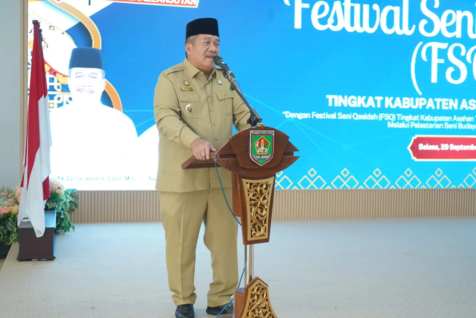 Bupati Asahan Buka Festival Seni Qasidah, 626 Peserta dari 25 Kecamatan Bersaing