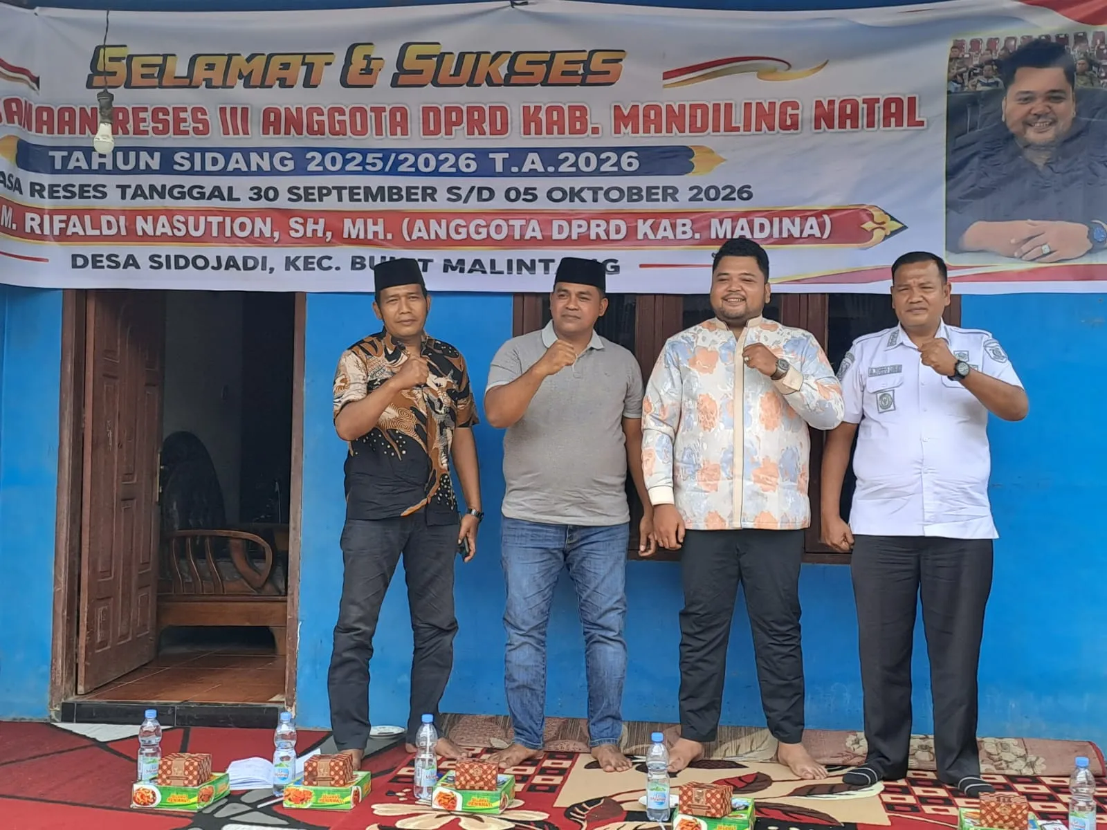 Tampung Aspirasi Warga, M Rifaldi Nasution Fraksi Gerindra Reses di Desa Sidojadi
