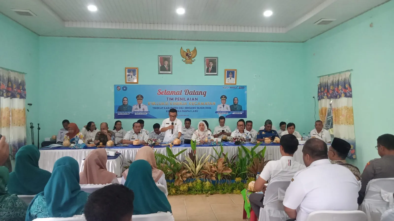 Penilaian EKK ke Pantai Labu, Tim Kabupaten Apresiasi Kinerja Kessos dan PBB